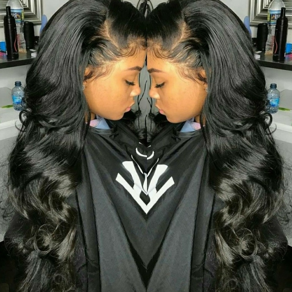 30” HUMAN HAIR Bodywave Lace Front Wig NEW